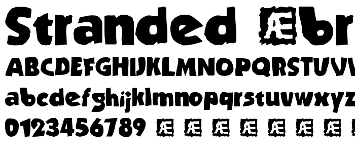 Stranded (BRK) font